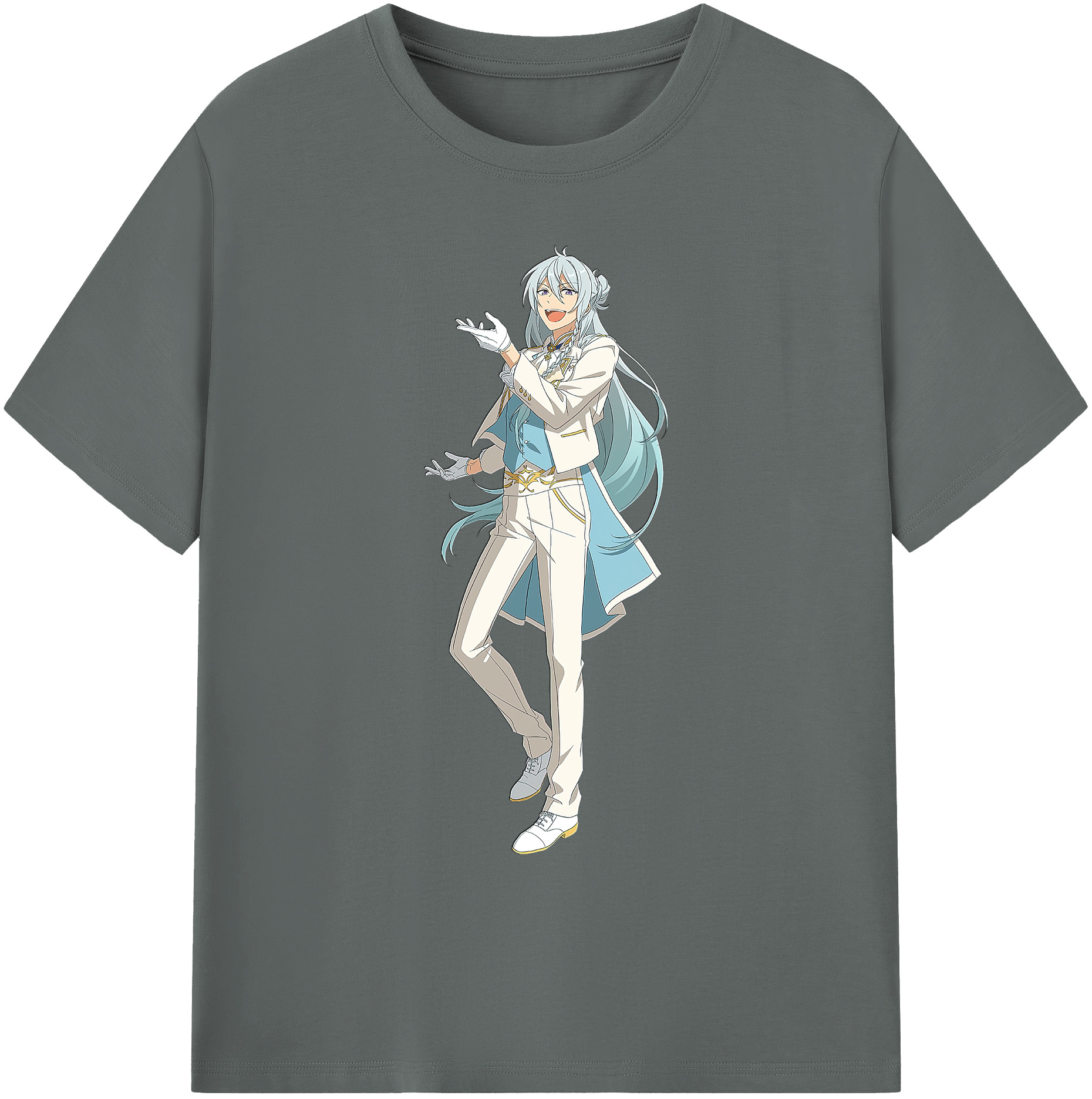 （画像用） あんさんぶるスターズ! Ensemble Stars 綿100％ メンズ半袖Tシャツ｜肌触りやわらか＆通気性